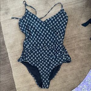 Old Navy Black Patterned Swimsuit